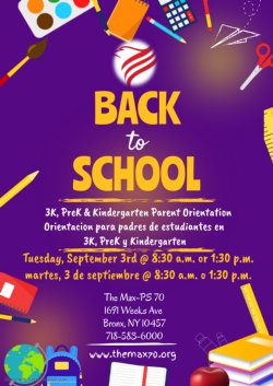 Flyer for Back to School